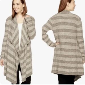 Barefoot Dreams Small Medium Cardigan Calypso Stripes Bamboo Chic Lite